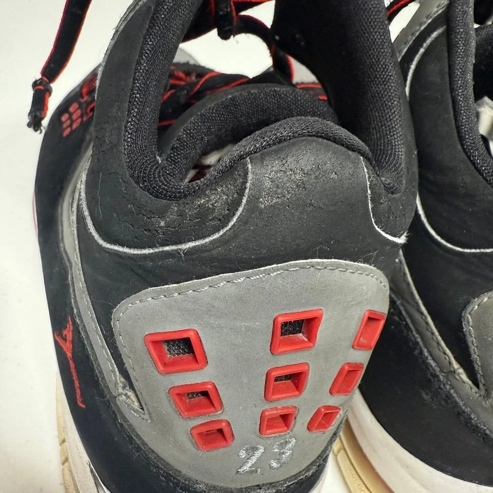 Jordan Flight Club 91‎ Mens Basketball Shoes Black Grey Red Sz 8